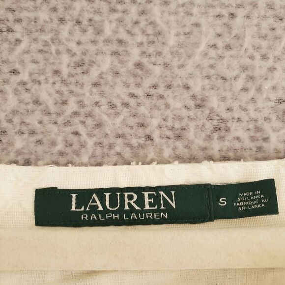 NWT LAUREN Ralph Lauren Women's White Cotton Silk Off-The Shoulder Blouse Small - Picture 4 of 6